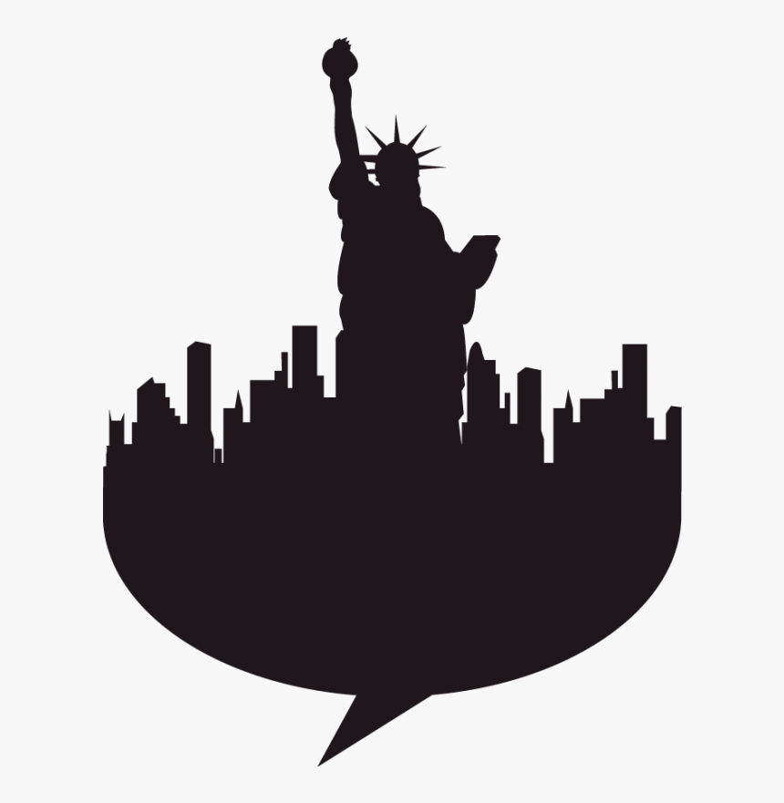 Wall Decal Manhattan Image Illustration Vector Graphics - Statue Of Liberty, HD Png Download, Free Download
