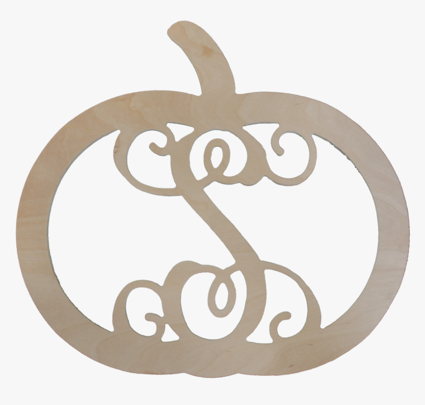 Png Black And White Library Pumpkin Monogram Clipart - Vine Monogram Letter S, Transparent Png, Free Download