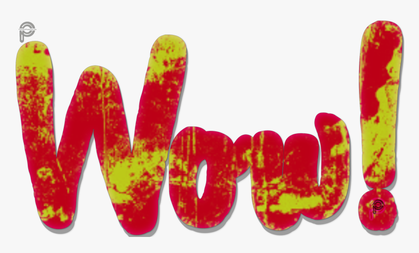 #wow #text #word #textsticker #yellowandred #picsartpassion, HD Png Download, Free Download