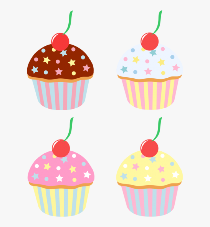 Vector Cupcakes Classy - Cartoon Cupcake Clipart Png, Transparent Png, Free Download