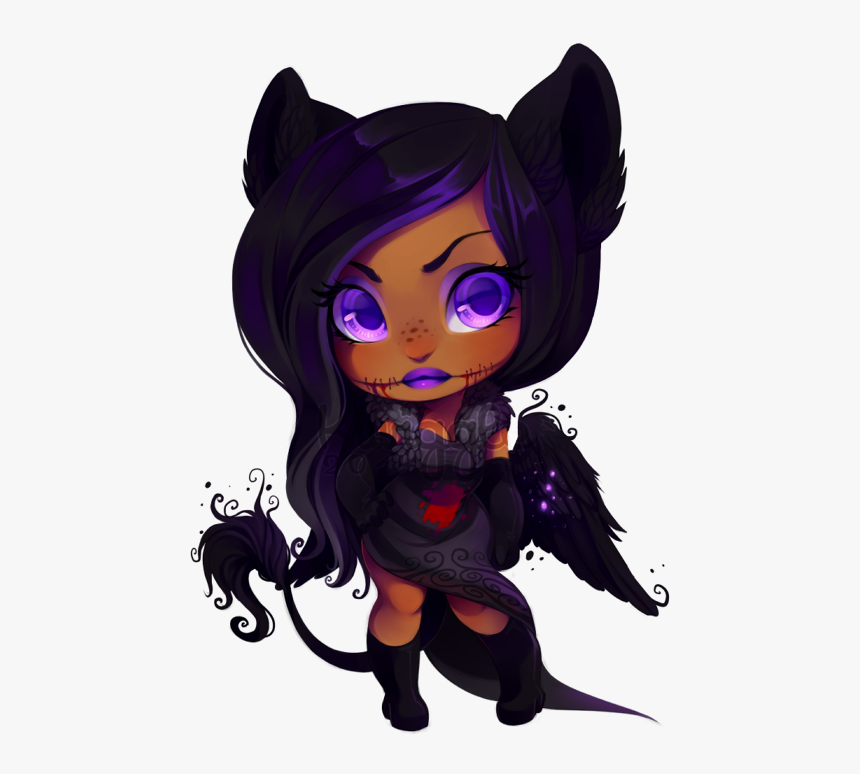 Kawaii Black Chibi Girls, HD Png Download, Free Download