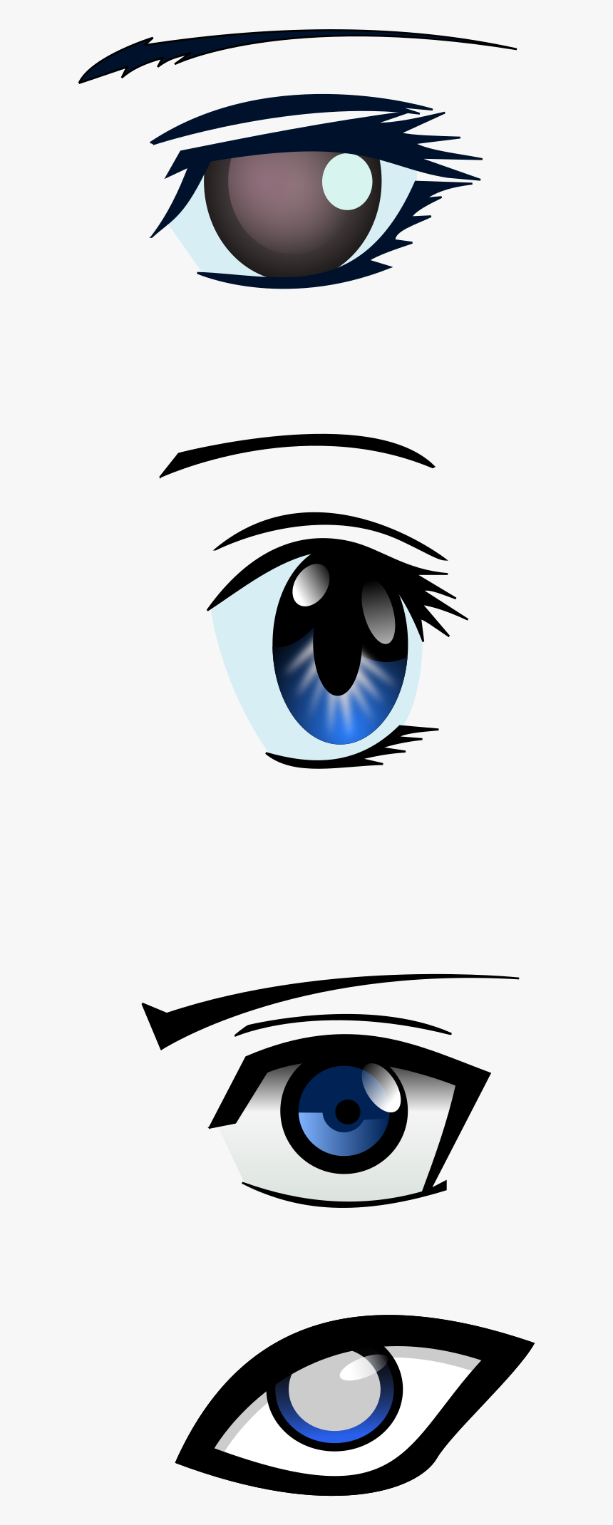 Anime Male Eyes Vector Clipart , Png Download, Transparent Png, Free Download