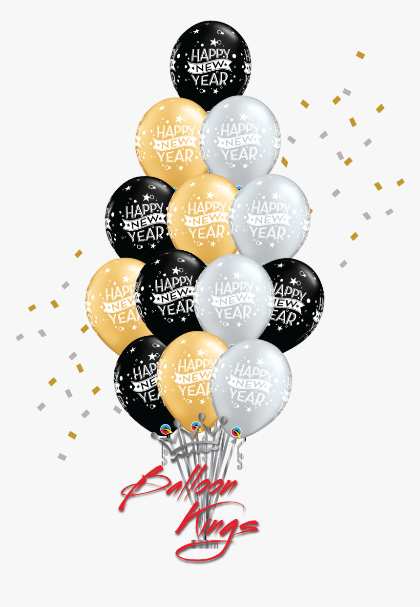 New Year Confetti Bouquet - Balloon, HD Png Download, Free Download