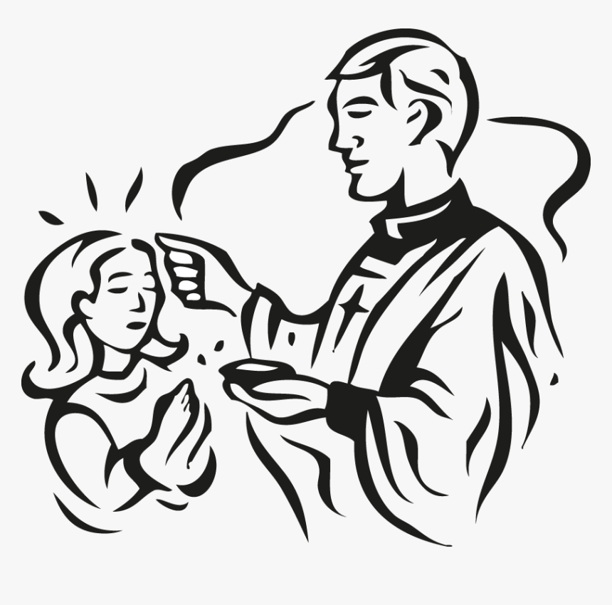 Catholic Drawing Confirmation - Sacrament Of Confirmation Drawing, HD Png Download, Free Download