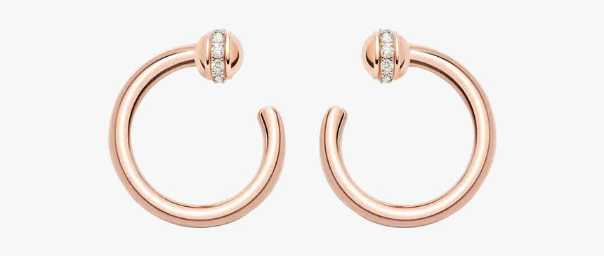 Custom 18k Rose Gold Open Hoop Earring Jewellery Manufacturers - Earrings, HD Png Download, Free Download