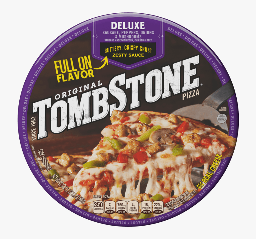 Tombstone Original Deluxe Frozen Pizza - Brick Oven Tombstone Pizza, HD Png Download, Free Download