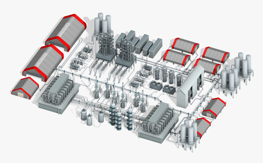 Oil & Gas Mega Refinery Featuring Fabric Structures - Oil And Gas 3d, HD Png Download, Free Download