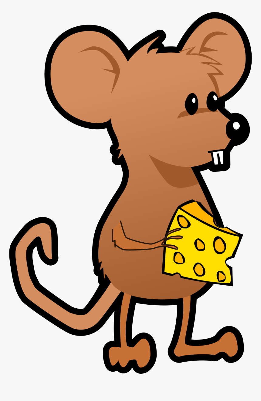 With Big Image Png - Mouse With Cheese Clip Art, Transparent Png, Free Download