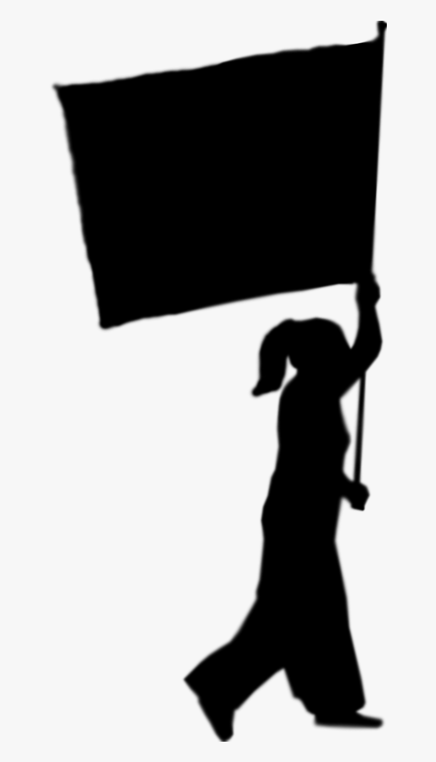 Marching Band Silhouette Clip Art - Flag Color Guard Transparent, HD Png Download, Free Download