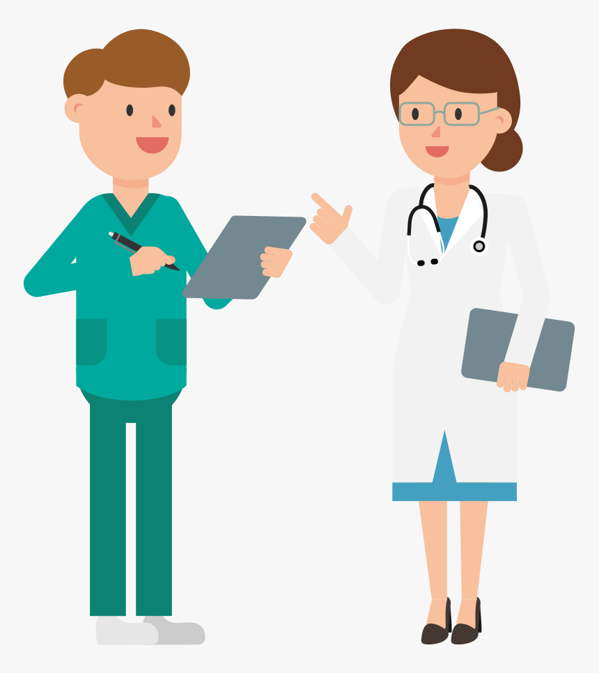 Doctor And Nurse Cartoon Images Transparent, HD Png Download, Free Download