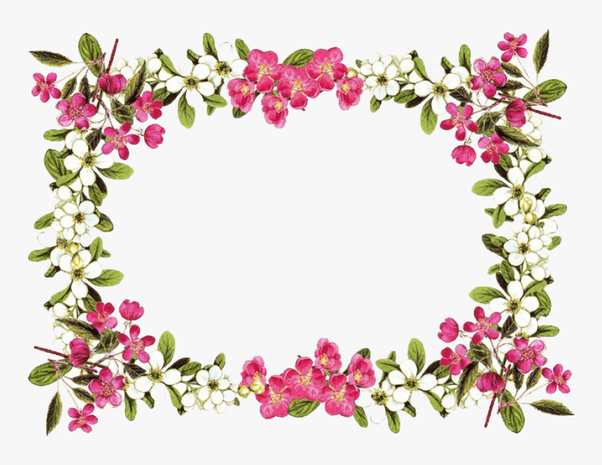 Flower Border Clipart, HD Png Download, Free Download