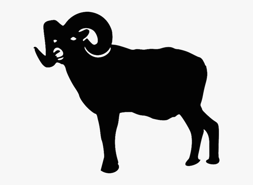 Ram Trucks Silhouette Clip Art - Black Ram Clipart, HD Png Download, Free Download