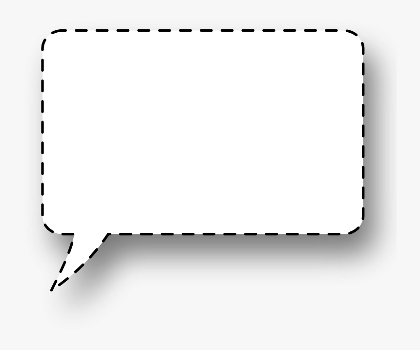 Free Vector Speech Bubble - Transparent Background Square Speech Bubble Png, Png Download, Free Download