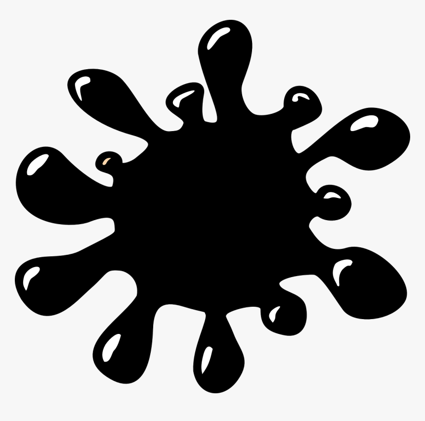 Black Splat Clipart, HD Png Download, Free Download