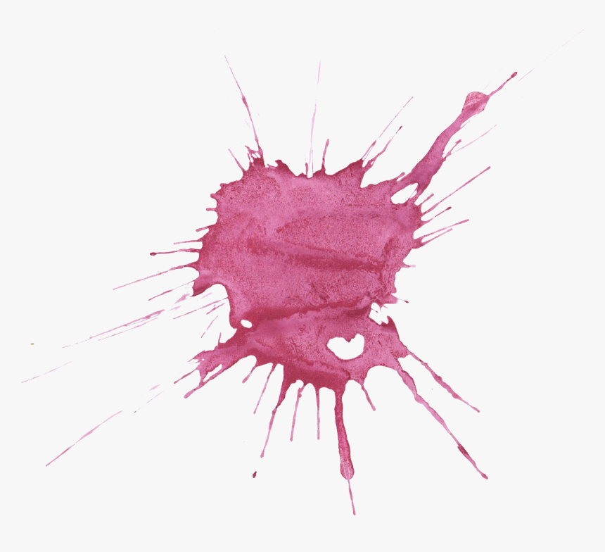 Watercolor Painting Purple - Maroon Watercolor Splash Purple, HD Png Download, Free Download