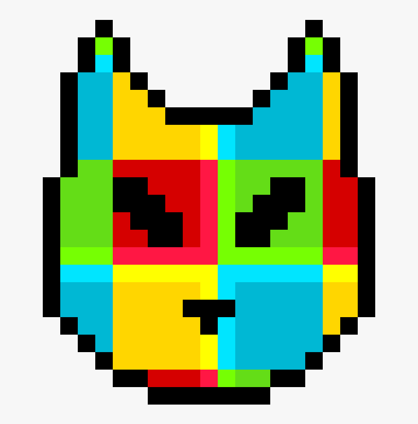 Marionette Fnaf Pixel Art , Png Download - Cat Head Pixel Art, Transparent Png, Free Download