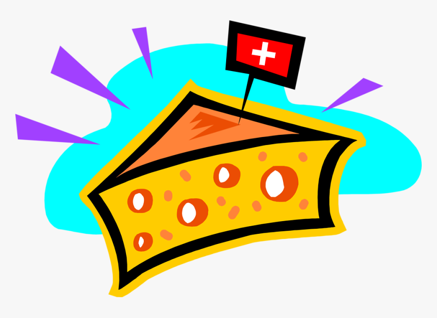 Swiss Cheese Clipart - Switzerland Food Clipart, HD Png Download, Free Download