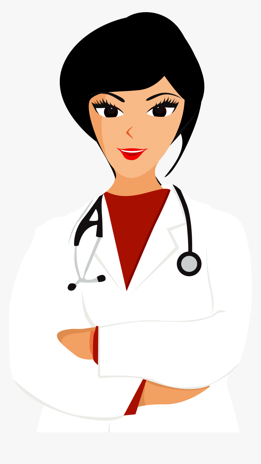 Medicine And Nurses Illustration Doctors Free Frame - Female Doctor Clipart, HD Png Download, Free Download