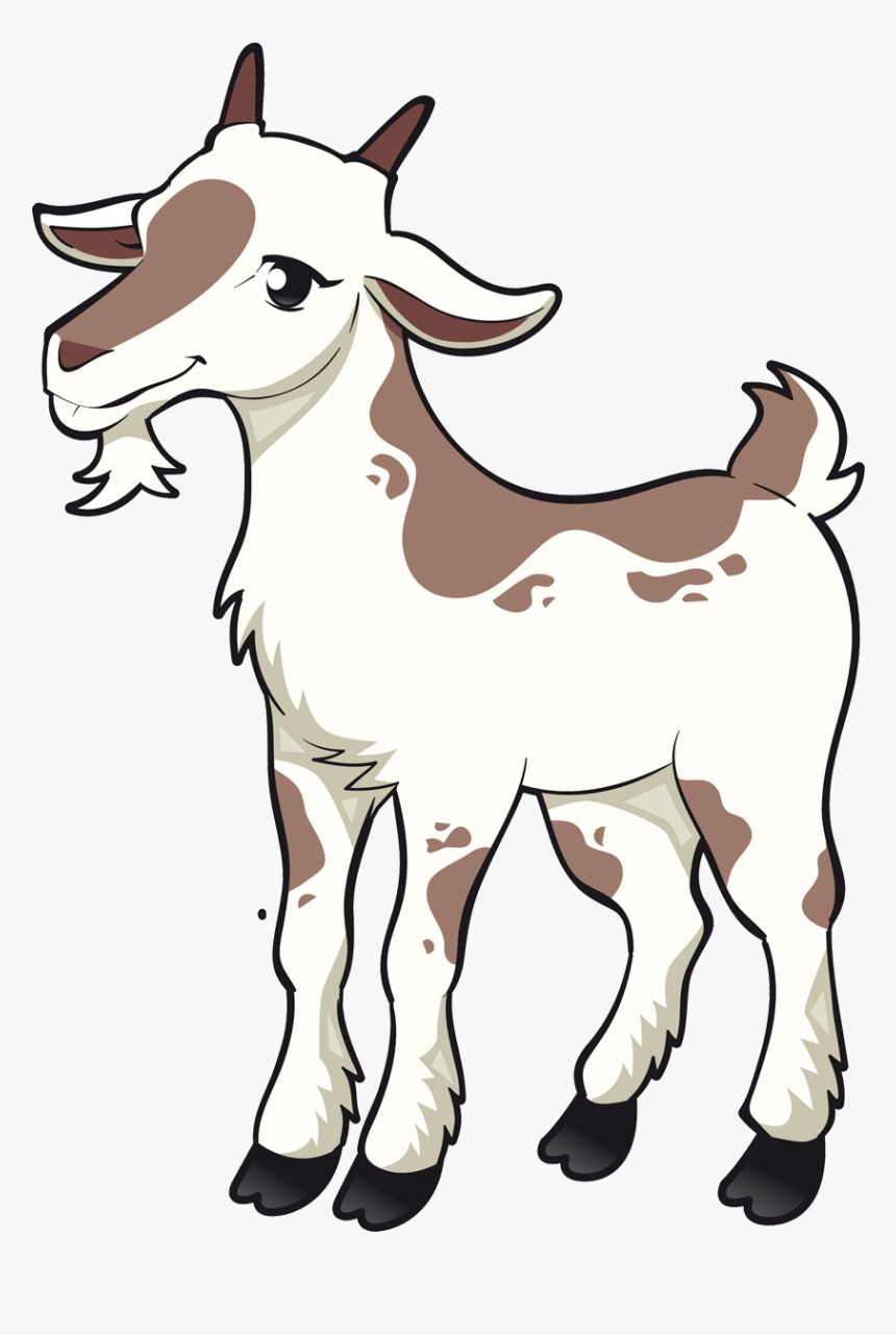 Goat Sheep Goats Head Transparent Image Clipart Free - Goat Farm Animals Clipart, HD Png Download, Free Download