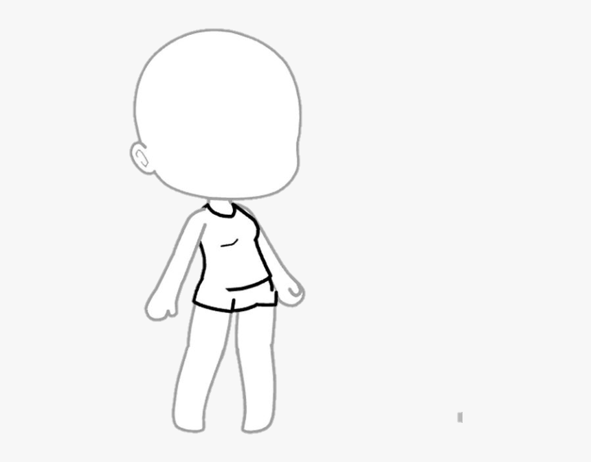 Gacha Life Body Template.