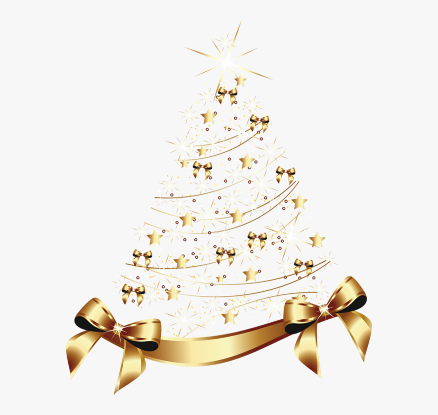 Sapin De Noel Png Hd - Transparent Gold Christmas Tree, Png Download, Free Download