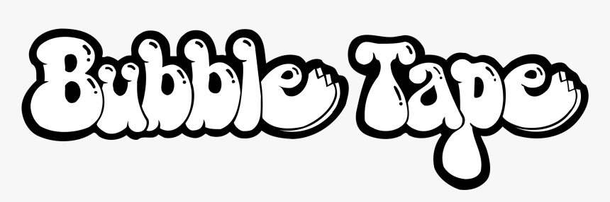 Bubble Tape 01 Logo Png Transparent - Download Free Bubble Font, Png Download, Free Download