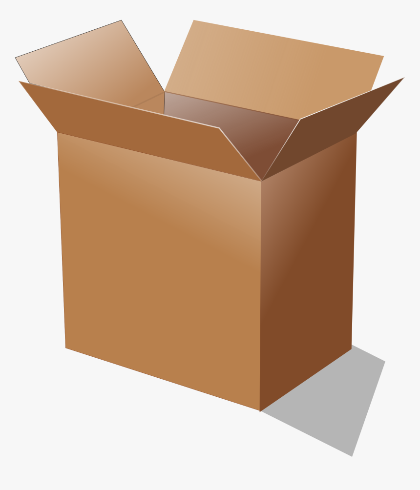 Box, Brown, Open, Package, Cardboard, Carton, Opened - Open Cardboard Box, HD Png Download, Free Download