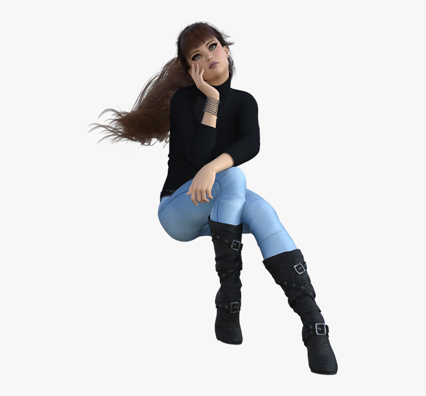 Women Female Character 3d Model Pose Rendering 3d Woman - transparent roblox girl png roblox 3d render girl free