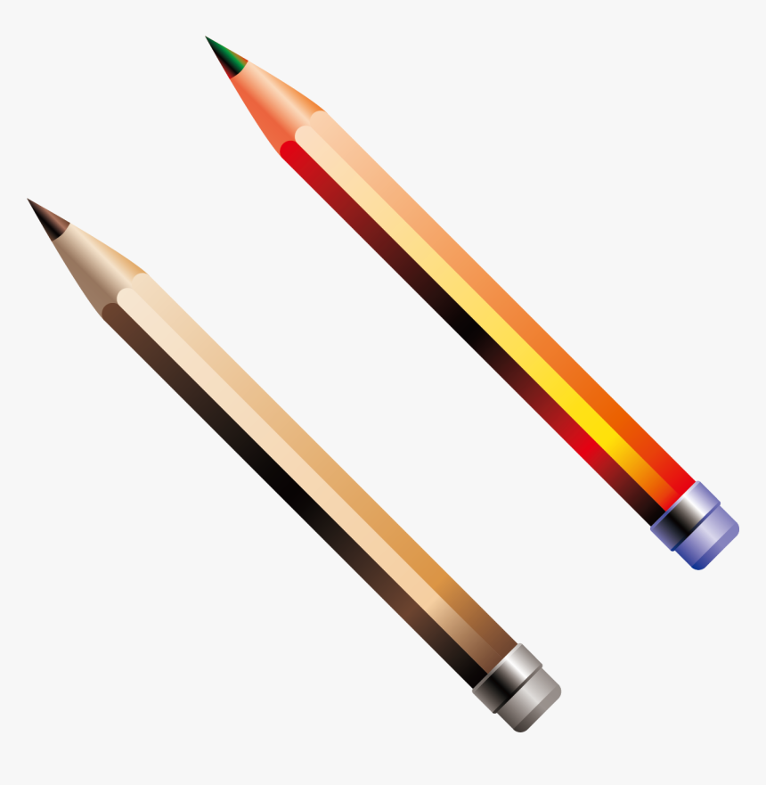 Pencil Png Vector Material Png Download - Writing, Transparent Png, Free Download