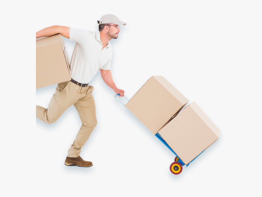 Man Running With Box, HD Png Download, Free Download