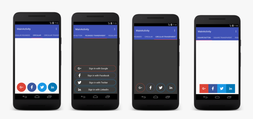 A Simple Library For Building Beautiful Login Buttons - Android Login Button, HD Png Download, Free Download