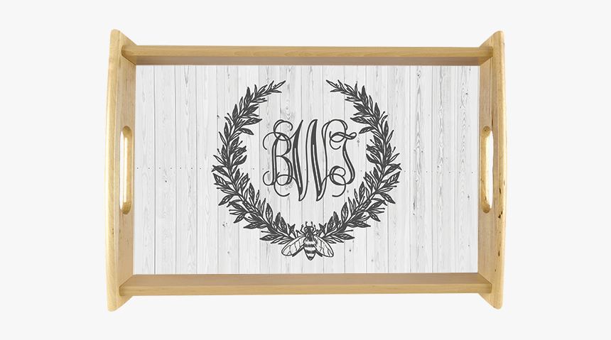 Bee Wreath Personalized Serving Tray"
title="bee Wreath - Serving Tray, HD Png Download, Free Download