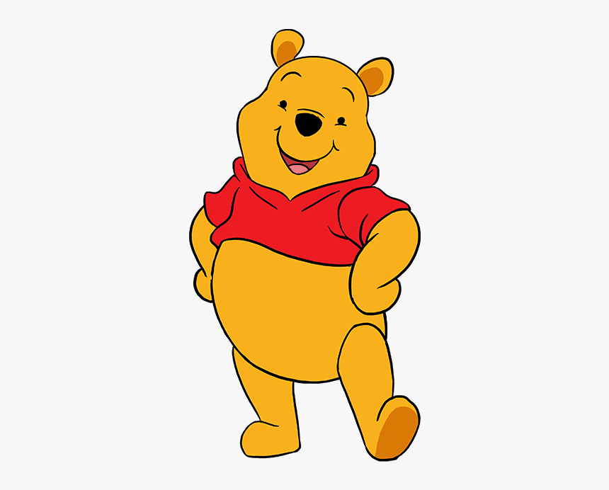 How To Draw Winnie The Pooh - Easy Draw Winnie The Pooh, HD Png Download, Free Download