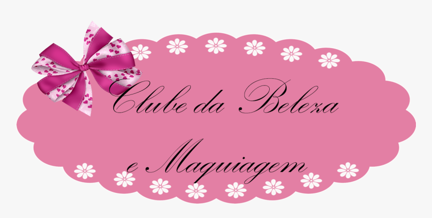 Clube Da Beleza E Maquiagem - Banner Pink Png, Transparent Png, Free Download