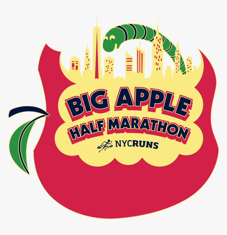 Nycruns Big Apple Half Marathon , Transparent Cartoons - Brooklyn Marathon, HD Png Download, Free Download