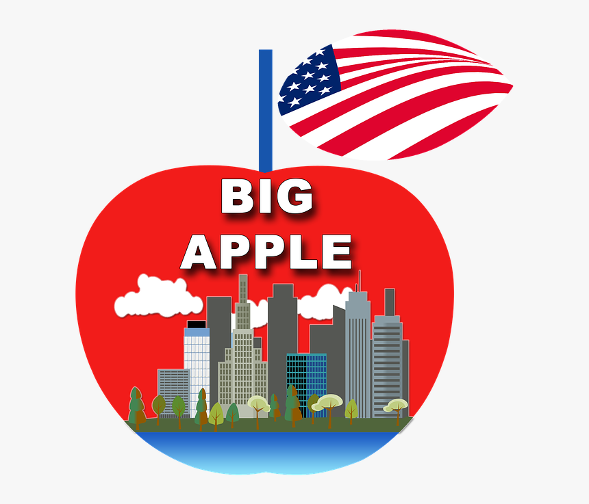 Apple, New York Ny, Manhattan - Ny Apple, HD Png Download, Free Download