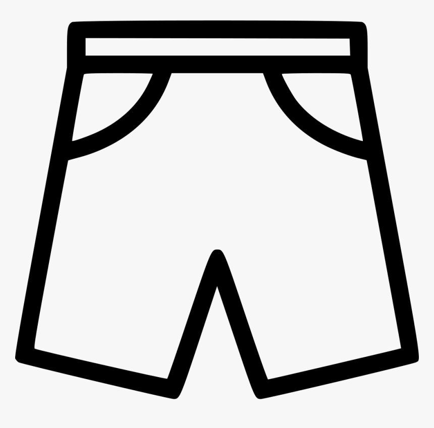 Transparent Pants Clip Art - Black And White Shorts Clipart, HD Png Download, Free Download