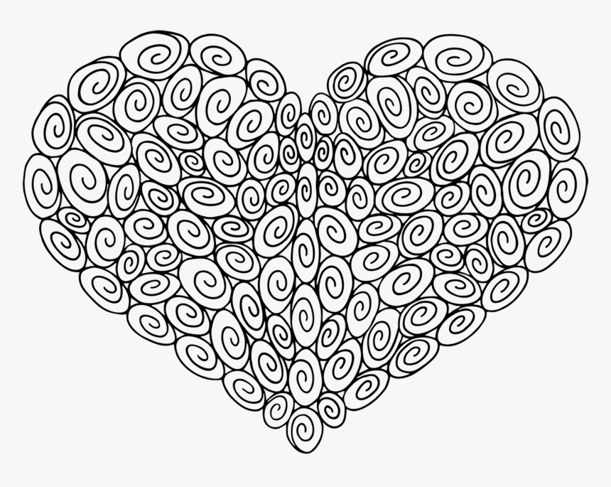 The 100 Swirl Heart From The Love Collection - Heart, HD Png Download, Free Download