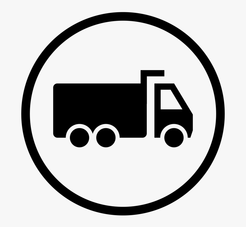 Icon Circle Truck - Camion Benne Symbole, HD Png Download, Free Download