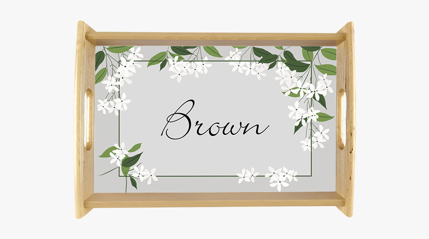 Jasmine Vine Personalized Serving Tray"
title="jasmine - Picture Frame, HD Png Download, Free Download
