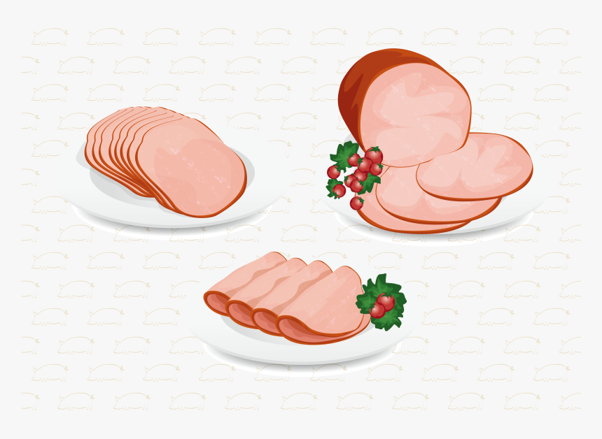 Transparent Meat Clipart Png - Ham Vector, Png Download, Free Download