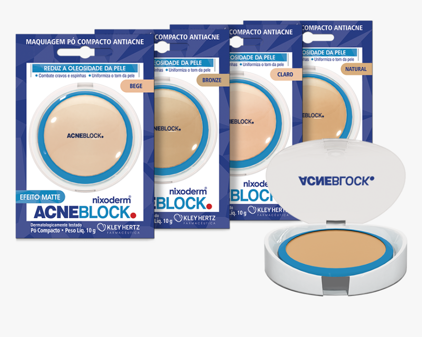 Acneblock Maquiagem - Acneblock Pó Compacto, HD Png Download, Free Download