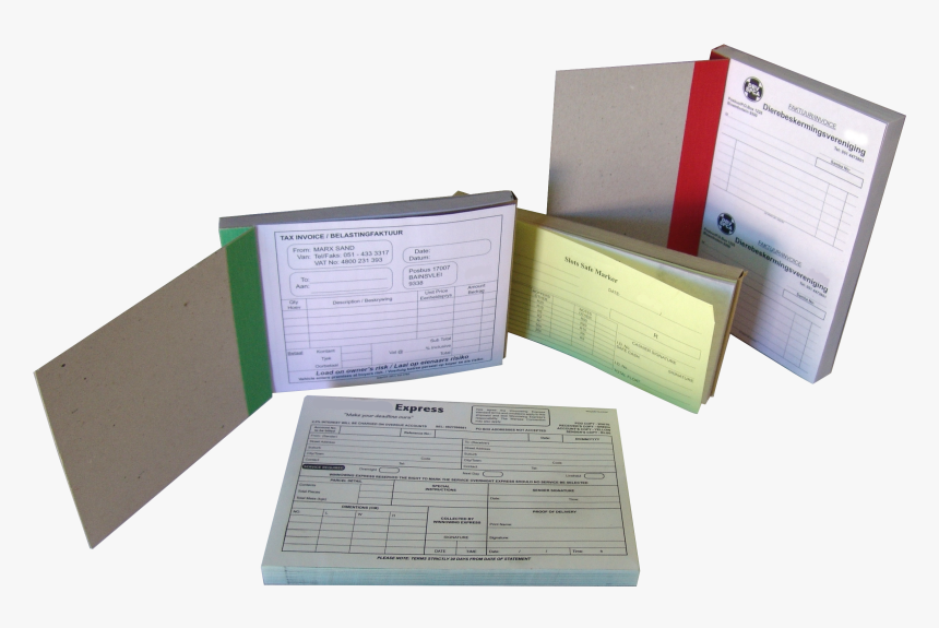 Numbered Stationery - Receipt Books Printing, HD Png Download, Free Download