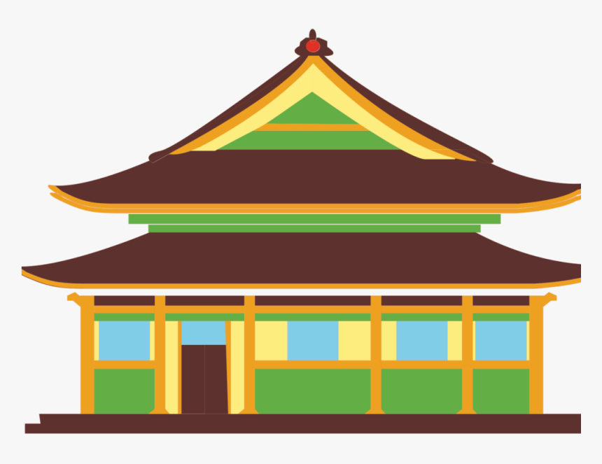 Clip Art Chinese Building Clipart - Chinese House Clipart Png, Transparent Png, Free Download