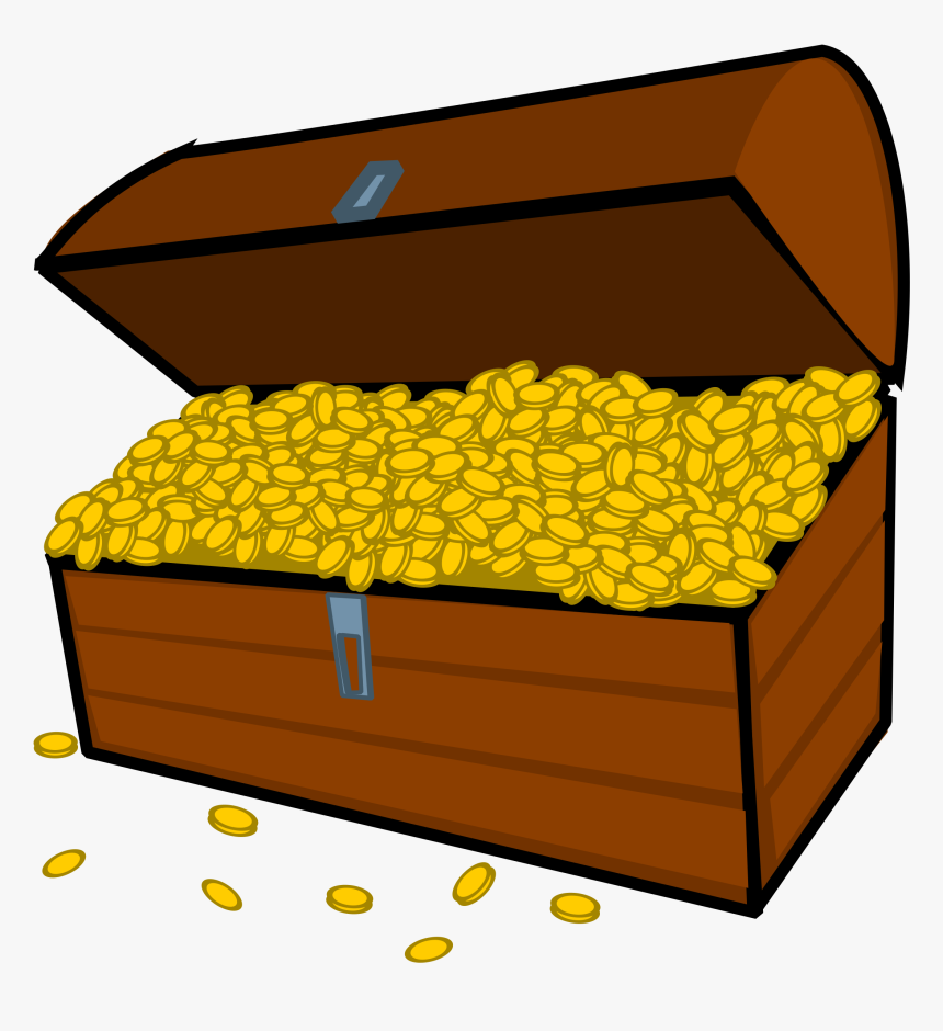 Gold Clip Art Download - Cartoon Treasure Chest Png, Transparent Png, Free Download