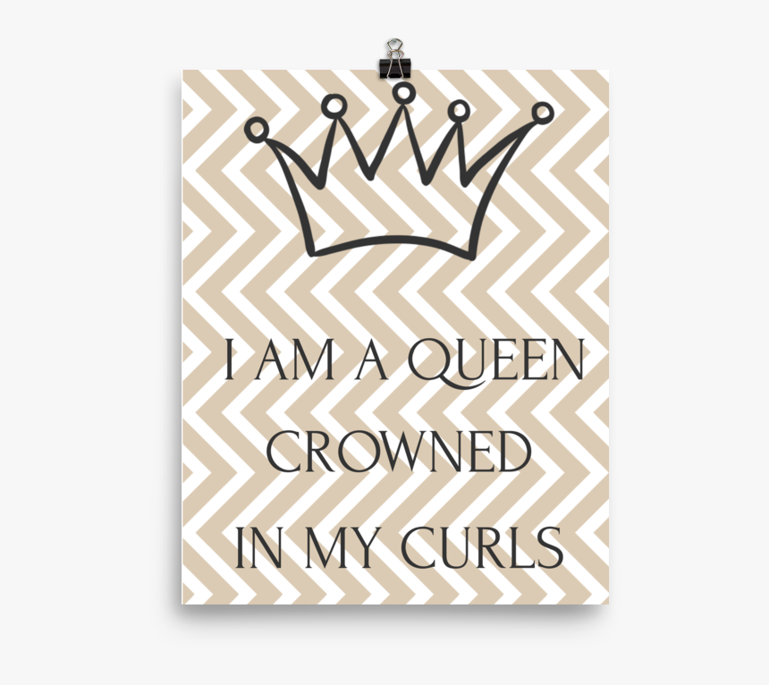 Crowned Curls Poster - Paper, HD Png Download, Free Download