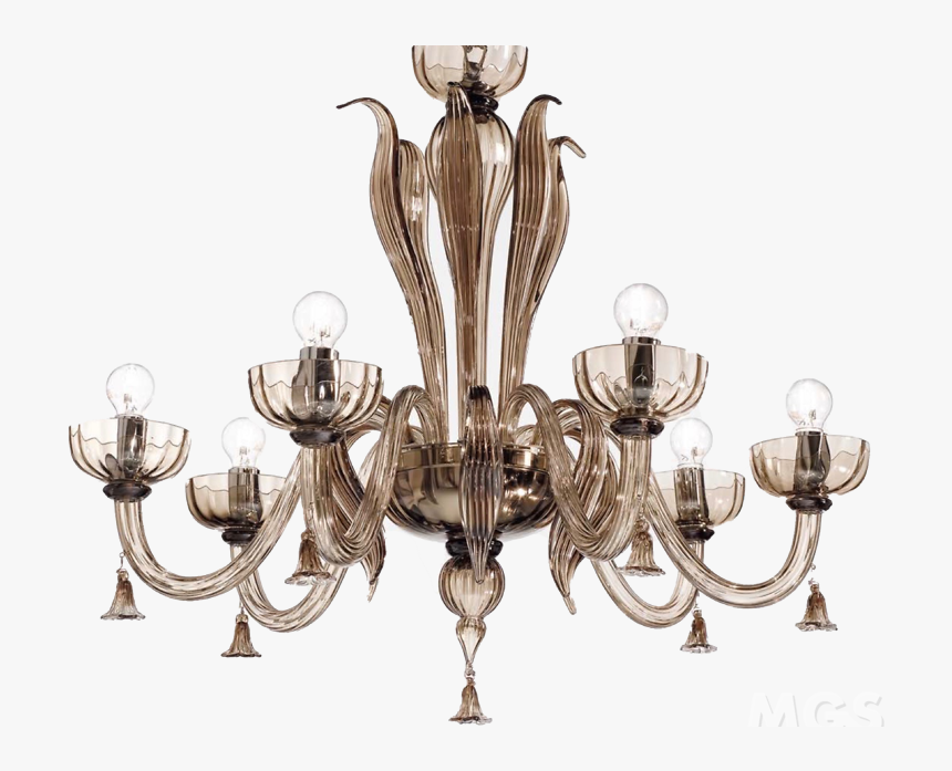 Product - Modern Murano Chandelier Brown Glass, HD Png Download, Free Download