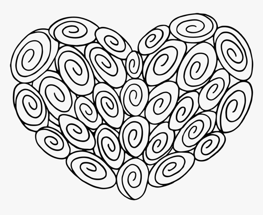 30 Swirl Heart - Illustration, HD Png Download, Free Download