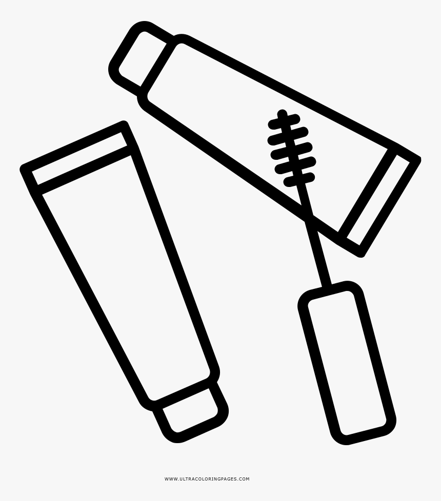 Maquiagem Coloring Page - Maquillaje Dibujos Para Colorear, HD Png Download, Free Download