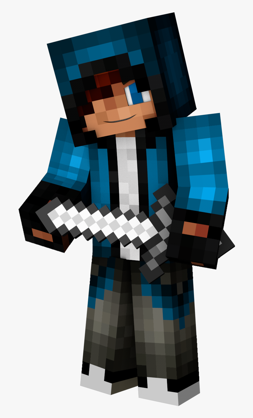 Transparent Minecraft Diamond Sword Png - Minecraft Character Transparent Background, Png Download, Free Download